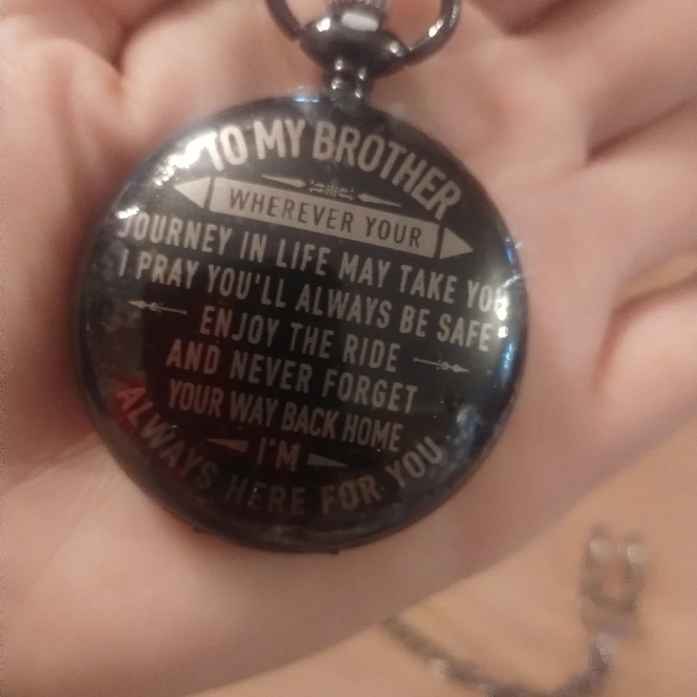 New Men's Brother Gift Pocket Watch with Chain